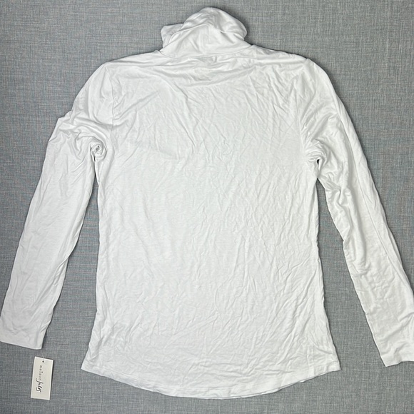 Maison Jules White Layering Long Sleeve Turtleneck Sizes XS M XL XXL - Picture 5 of 6